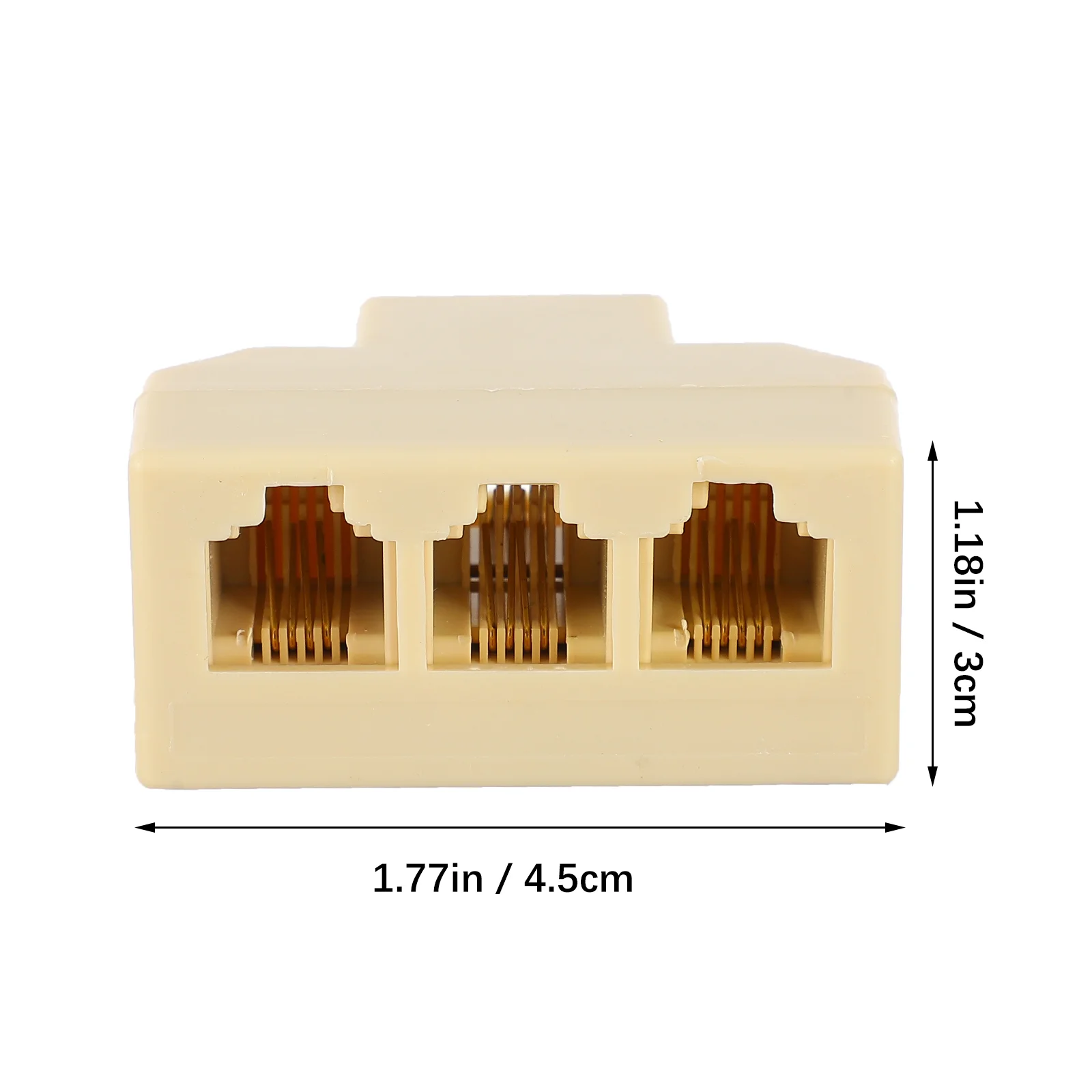 

2 PCS Telephone Line Adapter Cords for Landline Phones Wall Separator Converter
