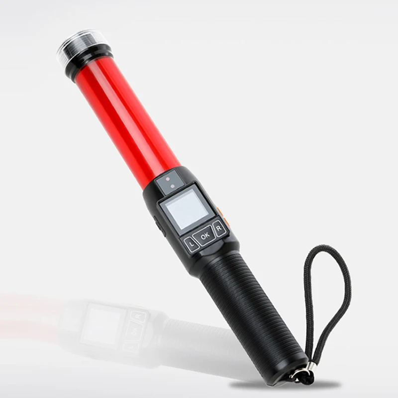 Breath Type Alcohol Detector Electrochemical Alcohol Sensor Tester Voice Alarm Lighting Baton