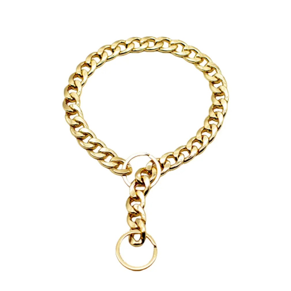 Collare Per Cani Completamente Saldato In Oro 18 Carati Heavy Duty Choke Catena Per Cani Cubani Per Cani Di Taglia Grande Collare Da Addestramento A C