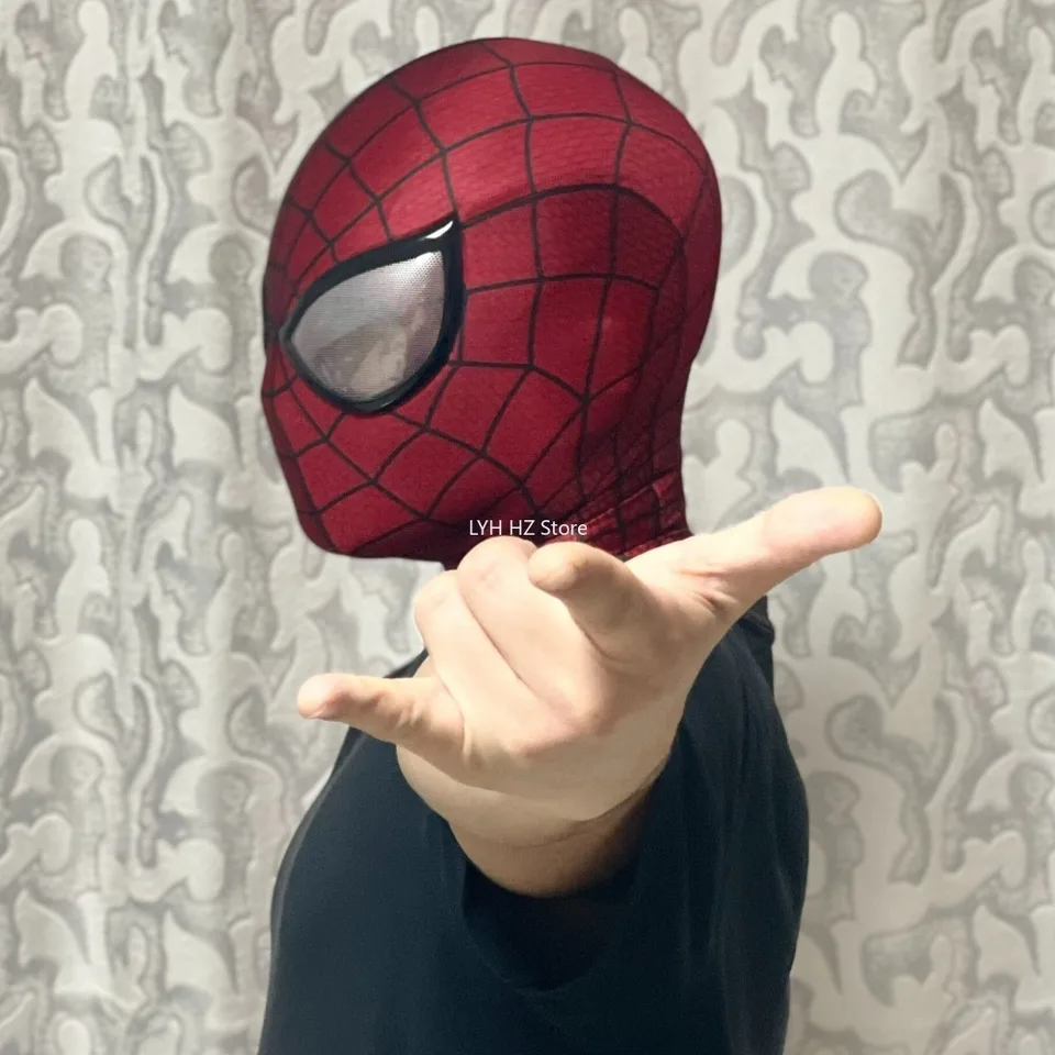 スパイダーマンマスク フェイスシェル付き 1:1 3D 手作り