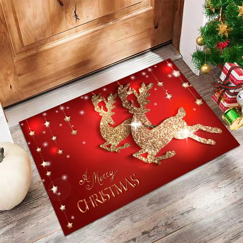 

Christmas Door Mat Santa Claus Outdoor Carpet Marry Christmas Decorations For Home 2022 Xmas Ornament Gifts New Year 2023