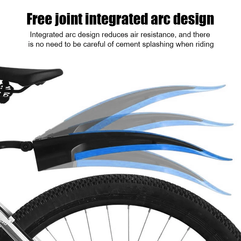 Universal 2pcs Bicycle Front Rear Mudguard for 20/22/24/26 inch Mountain Bike