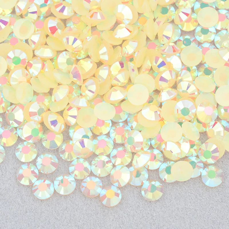 Vibrant Jelly Pink AB Flatback Rhinestones for DIY Nail Art and Crafts