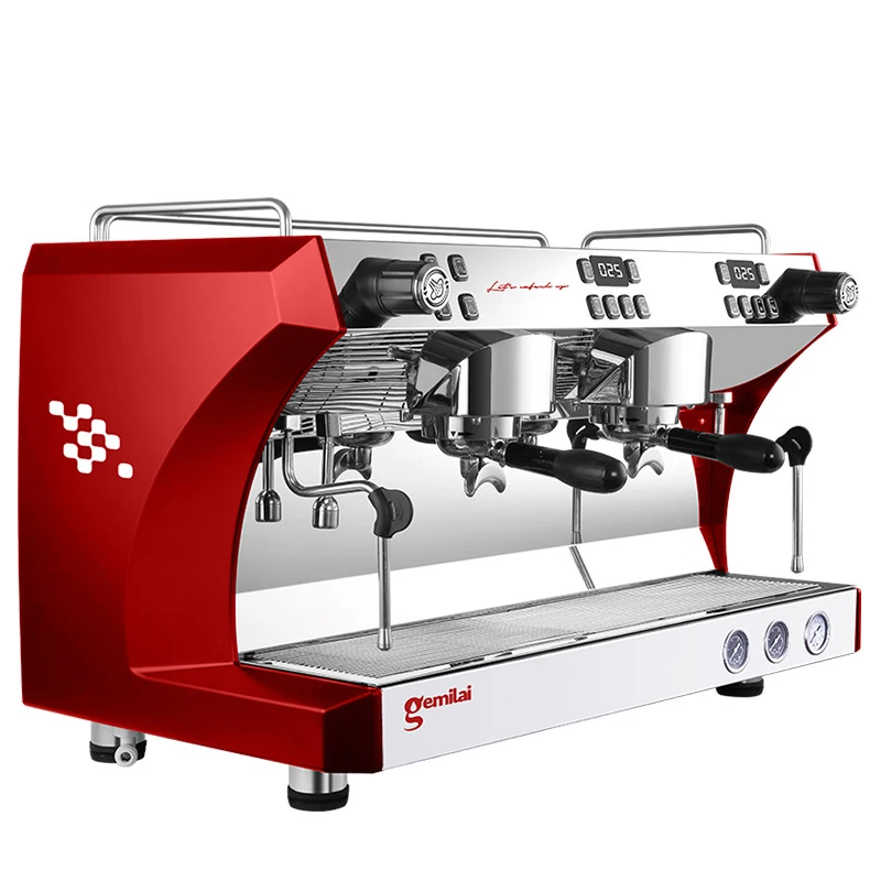 Commercial Electric Two Group 9 Bar 4200W Italian Espresso Coffee Maker Semi Automatic Cappuccino Coffee Making Machine 220V new 220v adjustable 20a 250a 4200w handheld igbt inverter arc welder welding machine digital display mini portable welding tool