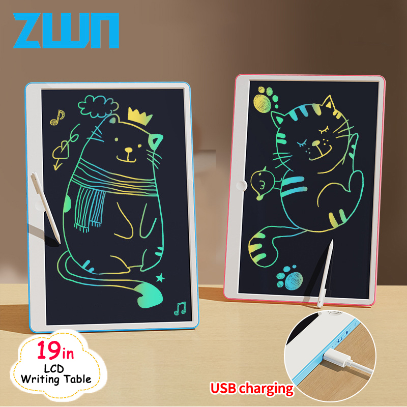 6.5/8.5/10/12/16/19In LCD Drawing Board Writing Tablet Digit Magic Blackboard Art Painting Tool Kids Toy Brain Game Child's Gift