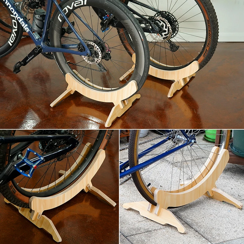 Bastidores de de madera maciza para bicicleta de montaña, soporte de estacionamiento Retro bicicleta de carretera| | - AliExpress