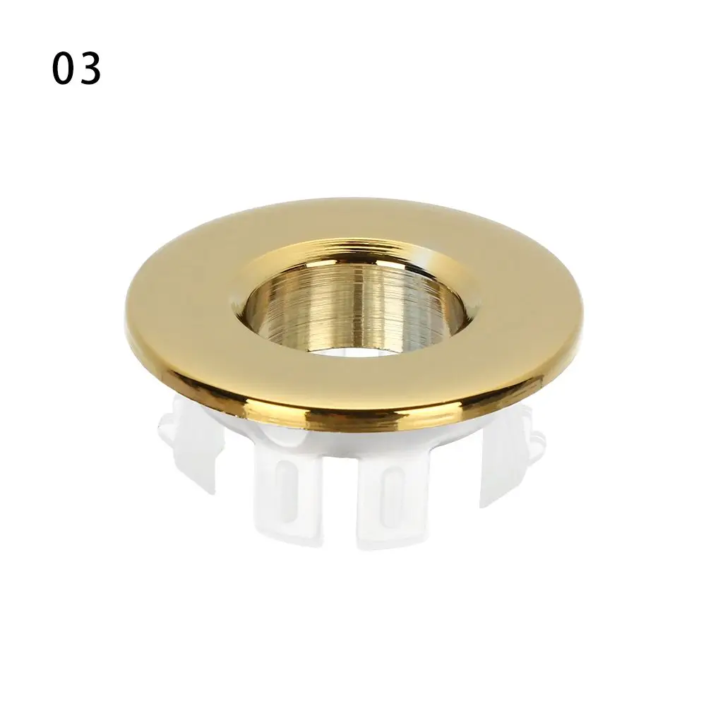 2 Pezzi Anello Di Troppo Pieno Per Lavello - Coperchio Rotondo In Rame, Adatto Per Apertura 23-25 Mm, Sostituzione Ricambio Per Cucina E Bagno (Argento E Nero) - 3