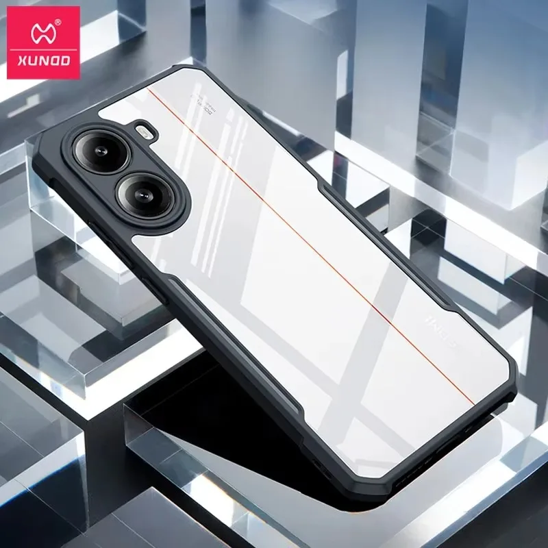 Durable Shockproof Transparent Case with Camera Protection by XUNDD