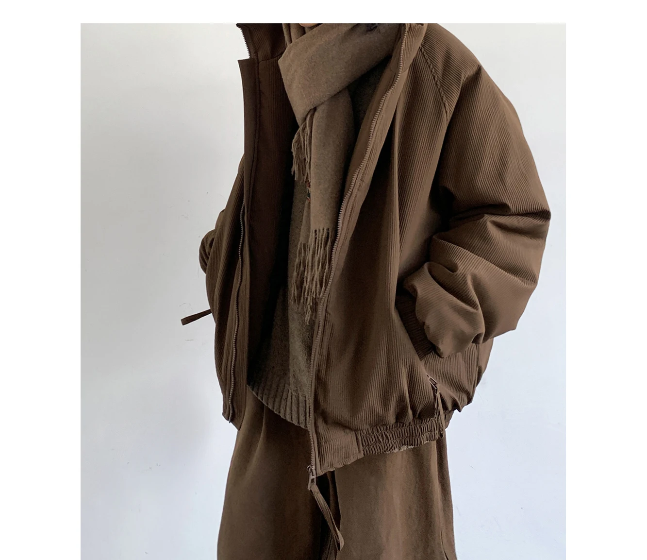 Winter High Quality Padding Coat Streetwear Stand-Up Collar Jackets For Men Women Korean Hip Hop Heavy Coat For Couples Parkas