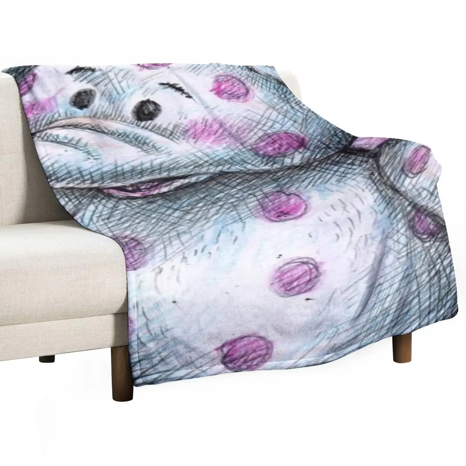 

Spotted Pink Elephant | DreamscapesbyTeresa Throw Blanket Decorative Beds halloween Blankets