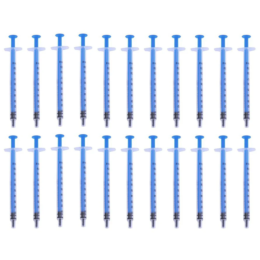 

Disposable Injector Injection Syringe Without Needle For Refilling Measuring Nutrient (Blue)