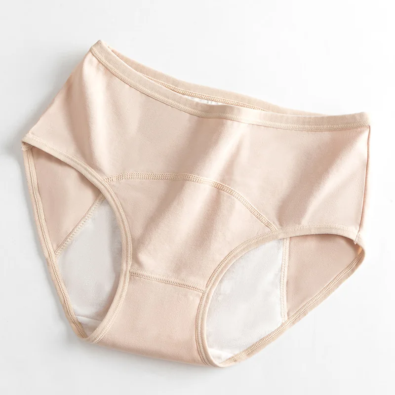 3Pcs Women's Cotton Briefs Menstrual  Panties For Periods Culotte Menstruelle Flux Bragas Menstruales Underwear Women