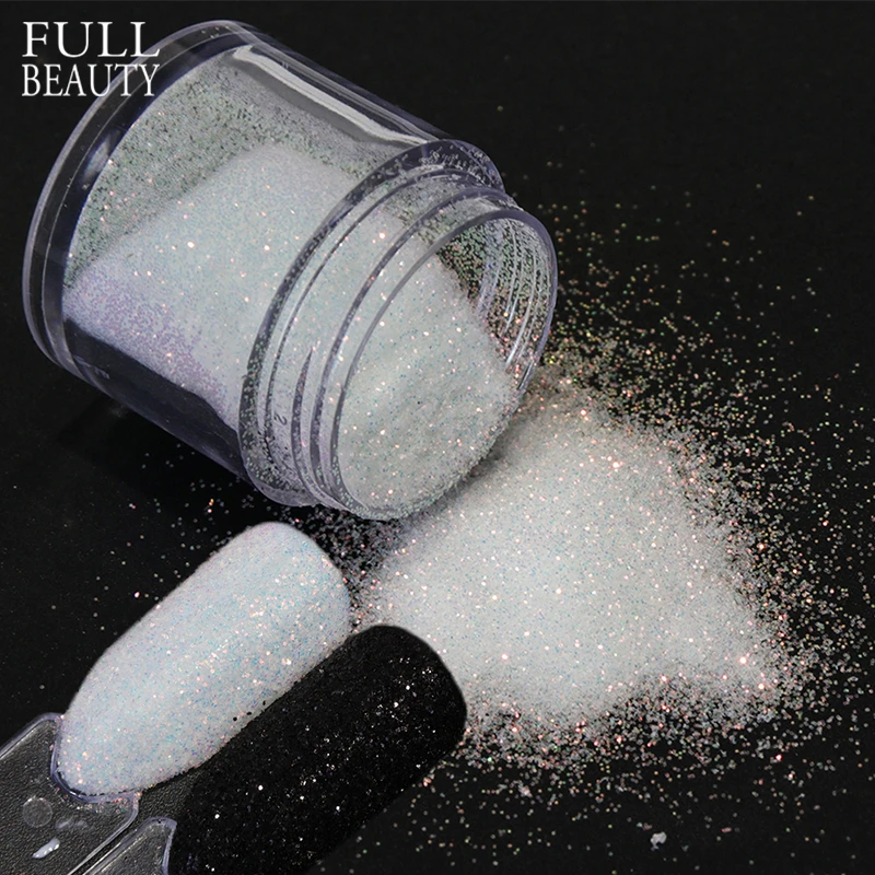 1 bottle Black White Shinning Dazzling Nail Glitter Powder Gel Polish Holographic Pigment Nail Art Dust Manicure Decor CH26/48-1