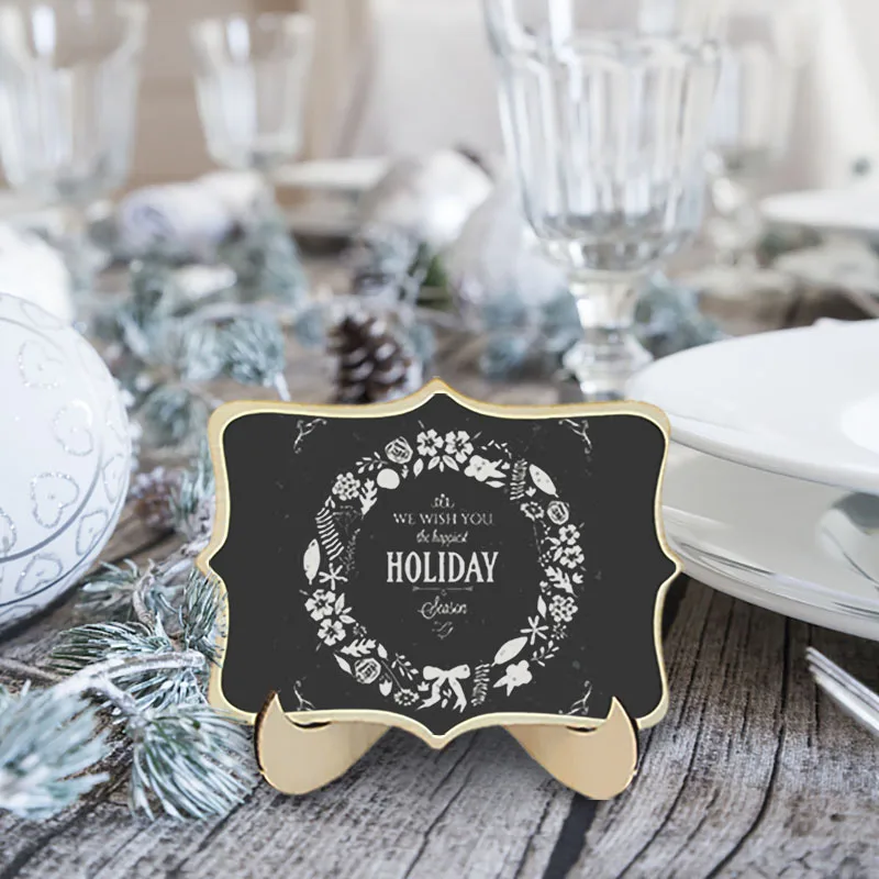 Wooden Blackboard Universal Message Board for Wedding Party DIY Decor