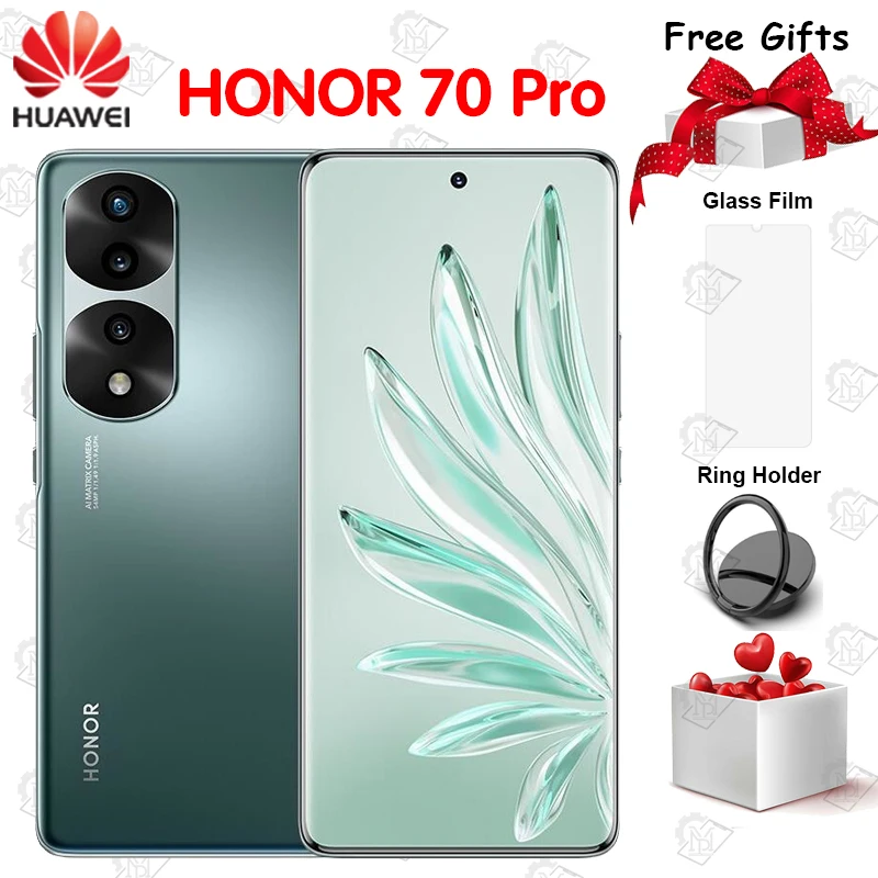 Oryginalny HONOR 70 Pro 5G telefon komórkowy 6.78 Cal ekran Dimensity 8000 Octa Core Android 12 szybkie ładowanie 100W NFC Smartphone 1 Oryginalny HONOR 70 Pro 5G telefon komórkowy 6.78 Cal ekran Dimensity 8000 Octa Core Android 12 szybkie ładowanie 100W NFC Smartphone 1