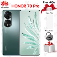 Oryginalny HONOR 70 Pro 5G telefon komórkowy 6.78 Cal ekran Dimensity 8000 Octa Core Android 12 szybkie ładowanie 100W NFC Smartphone 1