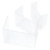 3pc Square Acrylic Clear Display Stands Showcase Set Jewelry Makeup Holderfor Displaying Merchandise Set Ups Decorative 4
