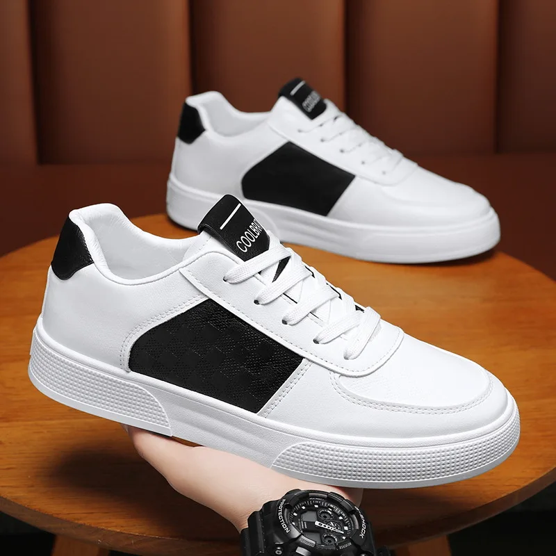 2024 Summer New Men's Breathable White Sneakers, Fashionable And Versatile Sports Casual Shoes 2