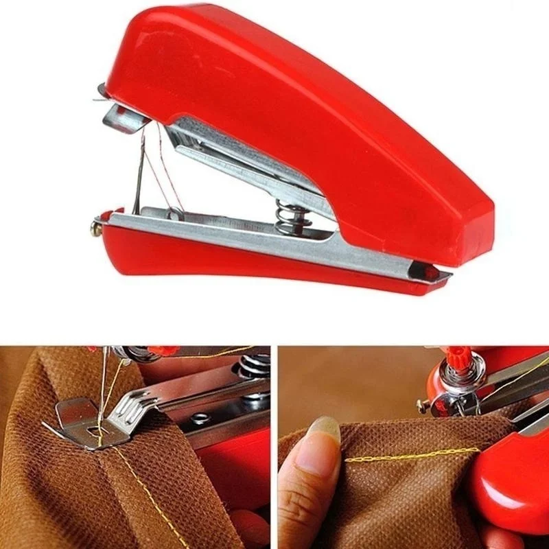 New Household Creative Portable Multifunctional Sewing Machine Manual Sewing Machine Mini Pocket Manual Machine (Random Color)