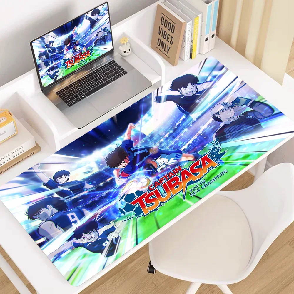 Captain Tsubasa In Stocked Large Mouse Pad PC Computer Mat Size For Large Edge Locking Game Keyboard Pad 3