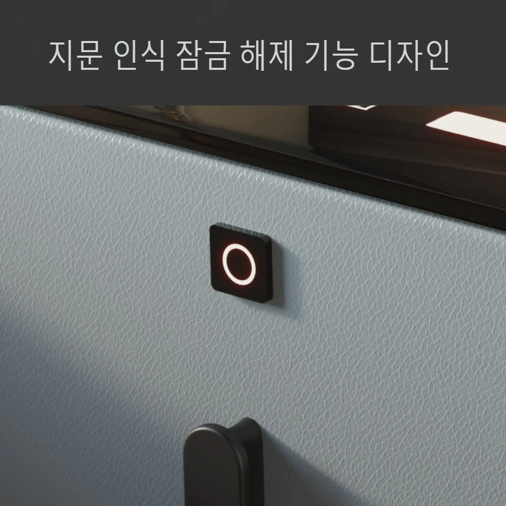 Smart Bedside Table 2 Drawers Night Stand Tri-color Adjustable LED Light Rechargeable Home Side Cabinet with Fingerprints Lock nightstands set