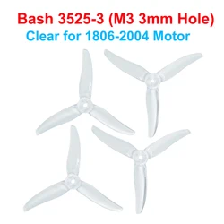 GEMFAN Hurricane Series 3 - Blade FPV Racing Drone Propellers - CW/CCW (6Pairs 3525 Clear M3)