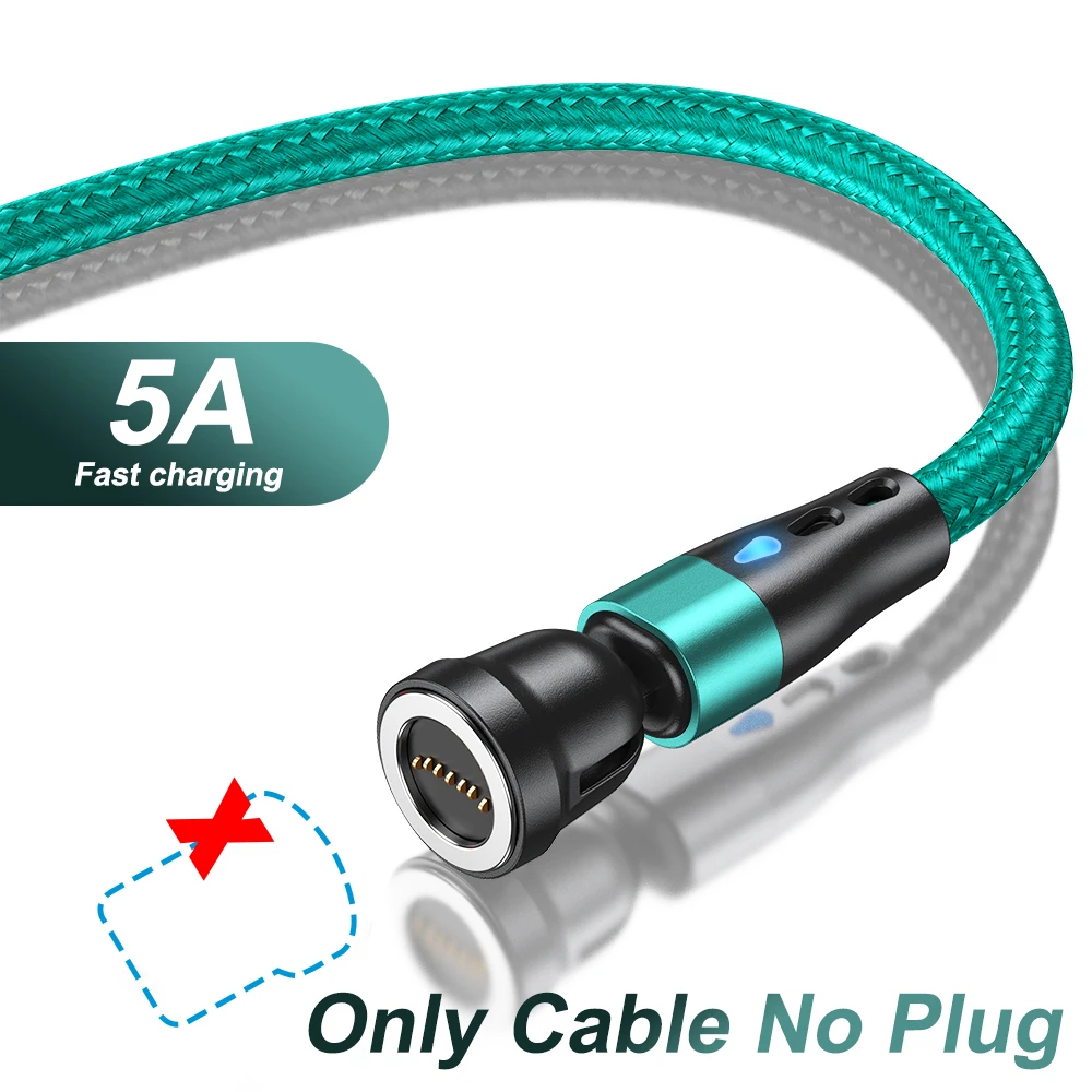 ตัวเลือกสินค้า สายชาร์จแม่เหล็ก USB-C 540 องศา ชาร์จเร็วสำหรับมือถือทุกยี่ห้อ