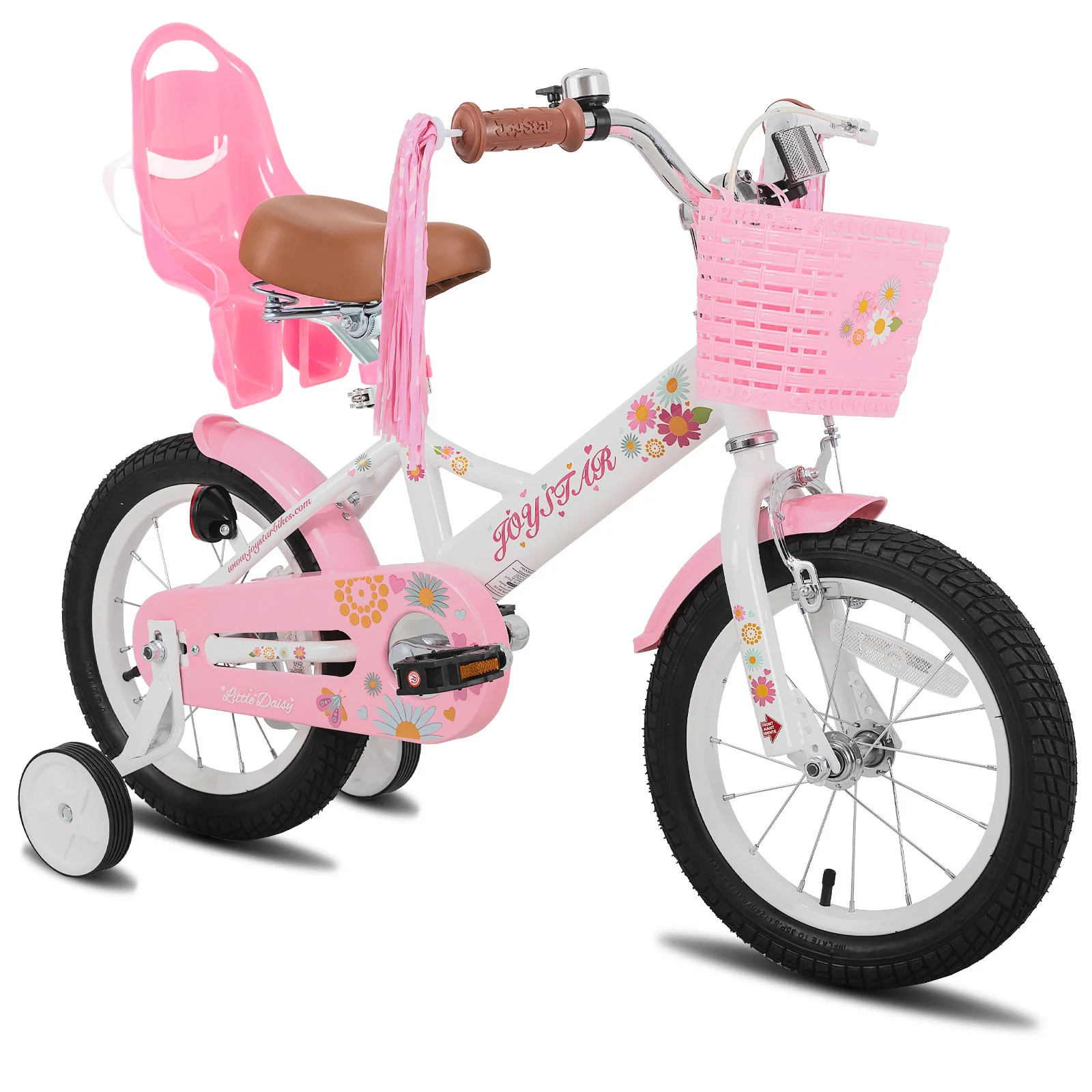 Kids Bike with Streamers & Doll Seat 1