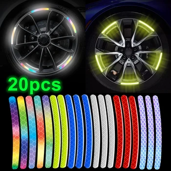 Car Wheel Hub Stickers Reflective 1