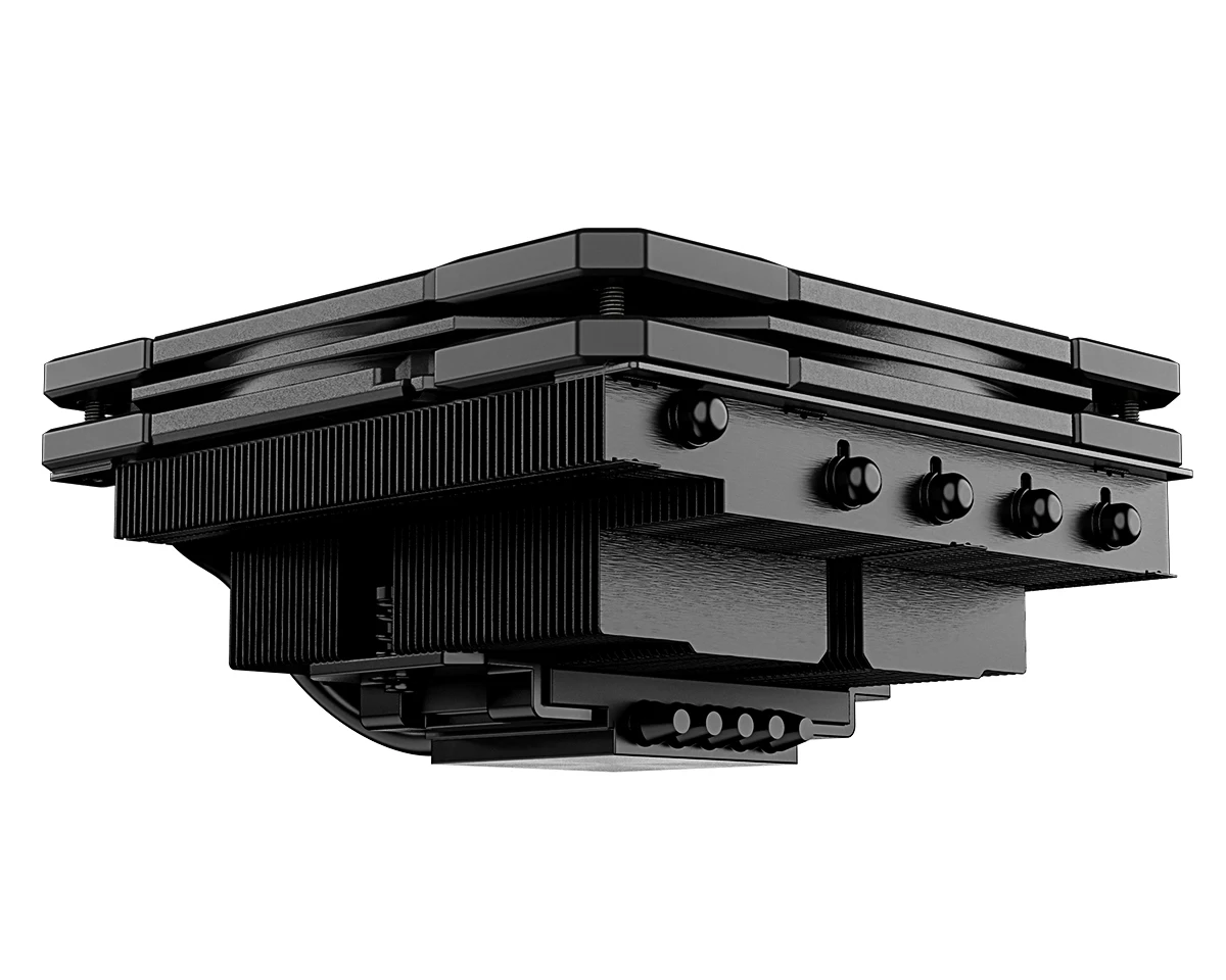 Id-cooling Is55 Black Low Profile Cpu Cooler 55 mm Heighttdp 125wlga1700 am Heatpipes Cpu Air Cooler 120 mm Pwm Fan - Imagem 3