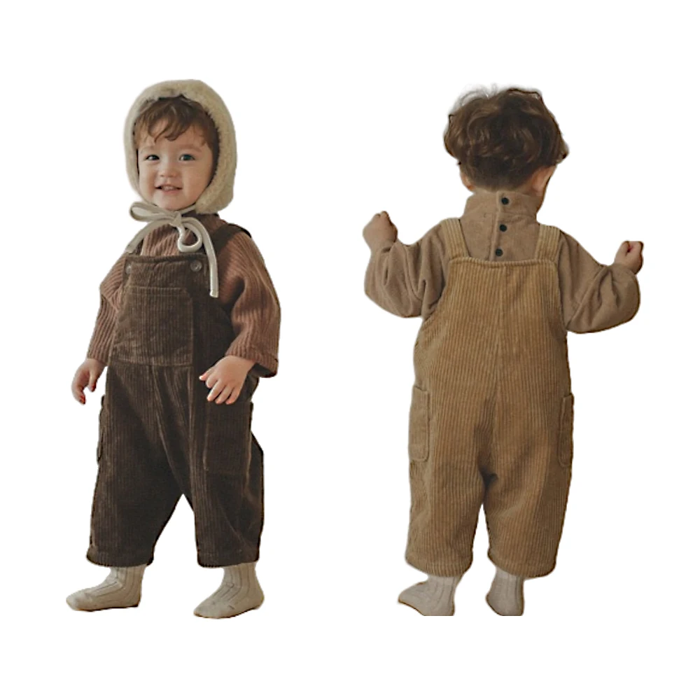 Corduroy Baby Overalls for Boys and Girls