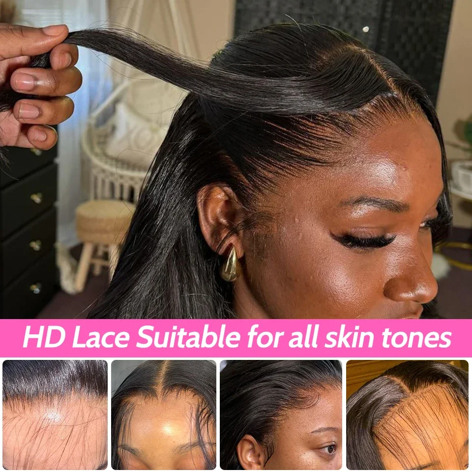 200 Density 34 36 Inch 13x6 Deep Wave HD Transparent Lace Frontal Wig 13x4 Water Wave Lace Front Pre Plucked Human Hair Wigs lace front wig human hair wigs human hair wig front lace wig