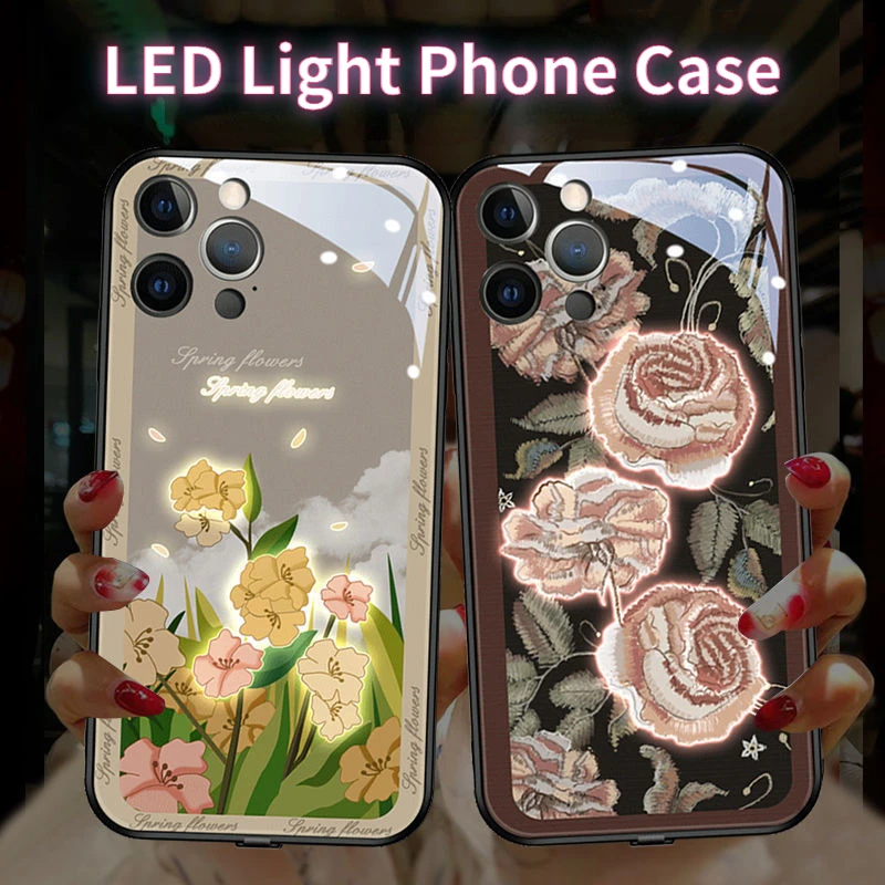 Led Light Phone Case Shockproof Cover Mobile Phone Cases Covers