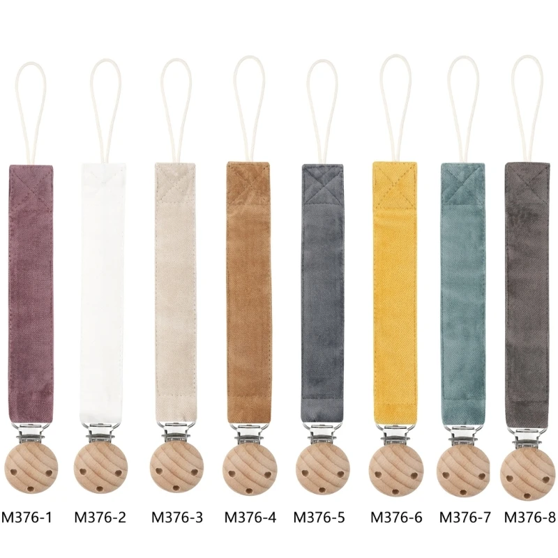 

Infant Pacifier Strap Soft & Comfortable Pacifier Clip Cotton for Different Ages