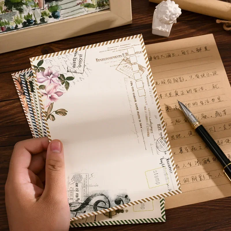 European Style Envelopes Vintage Paper Envelopes Letters Korean Stationery Wedding Party Invitation Cards Cover 8pcs/set kraft paper envelopes mailing envelopes