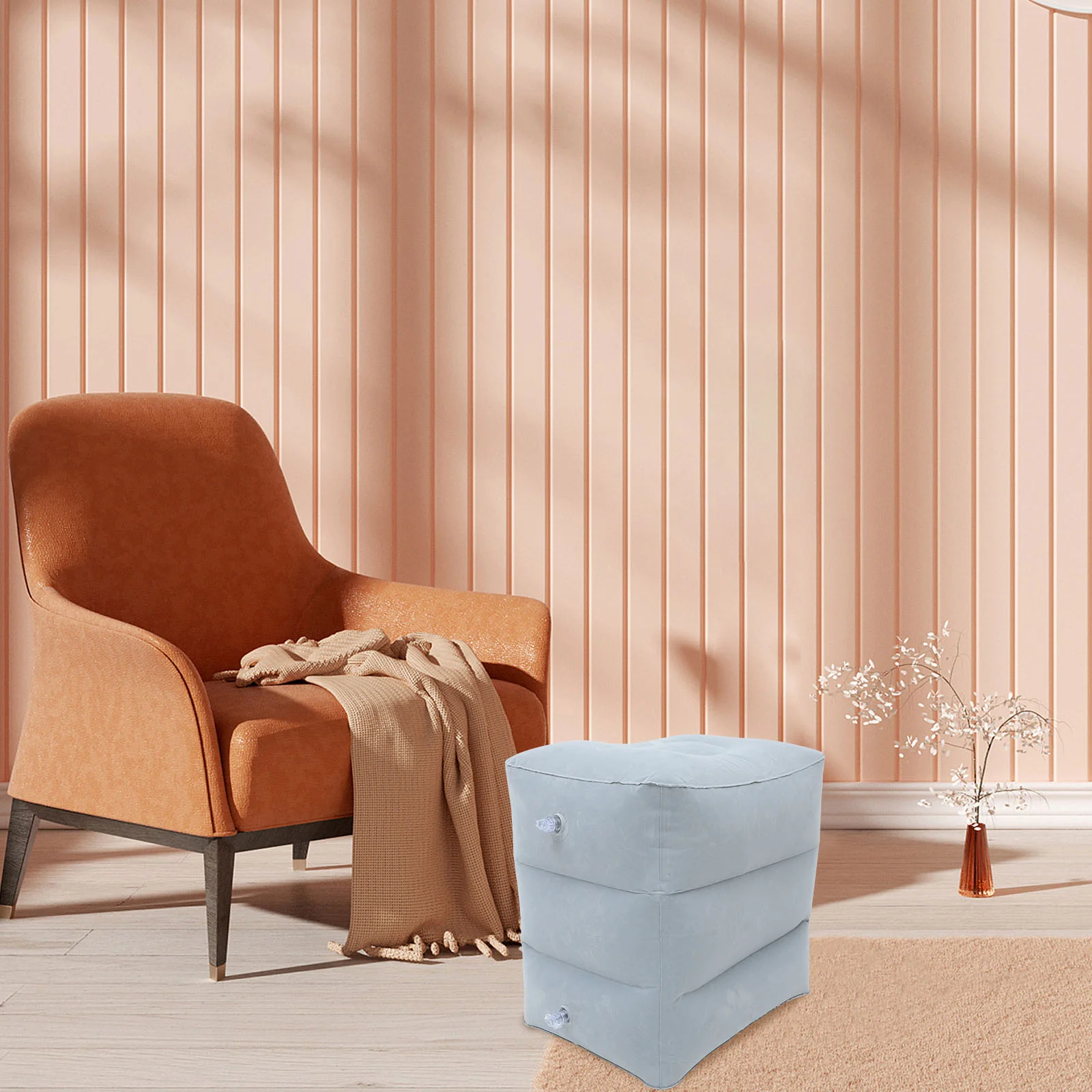 

Yoga Travel Foot Pedal Car Seat Rest for Kids Leg under Desk Work Airplane Inflatable Plastic Accessories