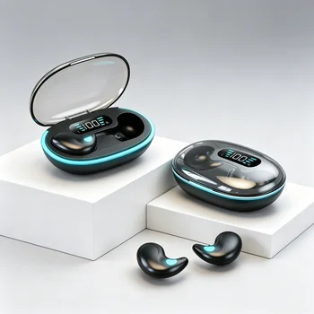 Auricolari TWS Auricolari wireless Cuffie con riduzione del rumore Sport Gioco Sonno Auricolari Bluetooth per tutti gli smartphone