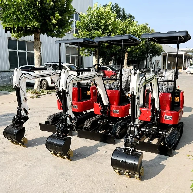 0.8 1.2 1.5 2 Ton Electric Hydraulic Micro Small Crawler 1 Ton Mini Digger Bagger Mini Excavator High Quality