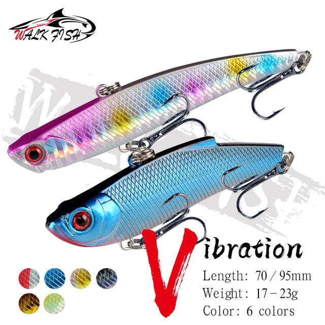 WALK FISH 1PCS VIB Sinking 89mm 18g Fishing Lure Hard Baits Wobbler Plastic  Artificial Vibration Winter Ice Tackle Bass Pike