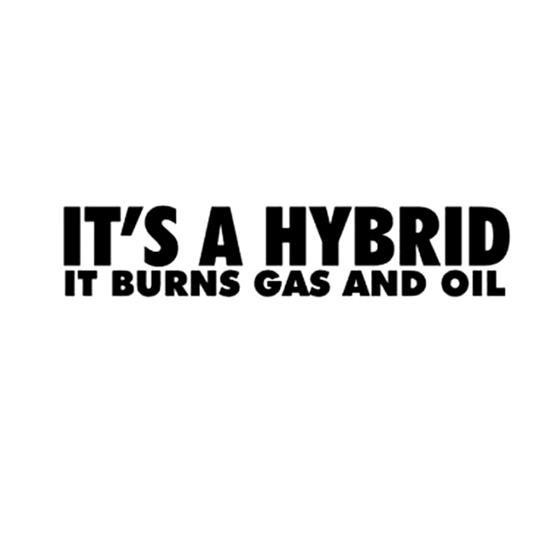 Eco-Friendly 20cm Offroad Vehicle Decal - It's A Hybrid Design