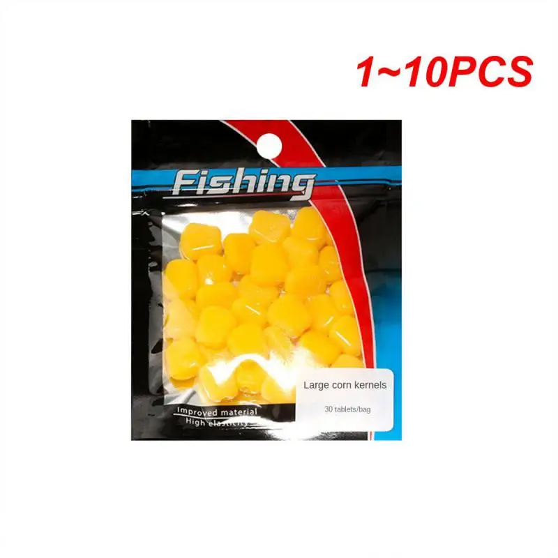 1 ~ 10Pcs Fragranza Di Mais Acqua Galleggiante Grano Di Mais Con Bel Profumo Forniture Per La Pesca Esche Morbide Finte 100/30 Grano Mais Pesca Alla C