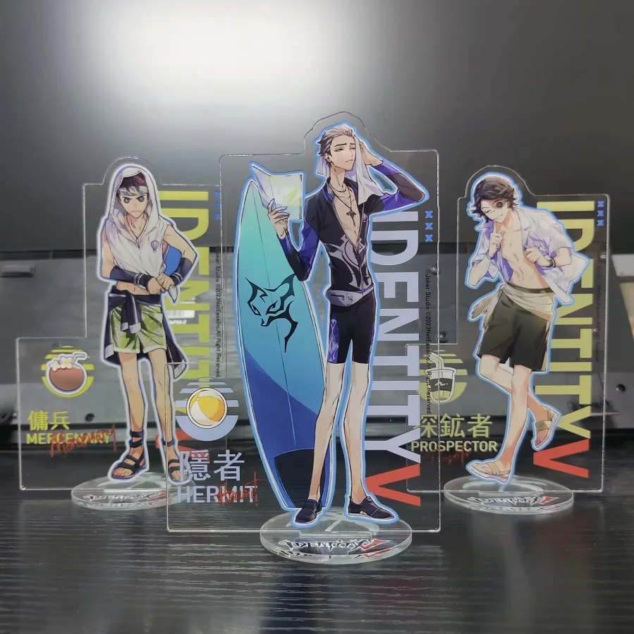 Hot Anime Identity Ⅴ Figures Aesop Carl Alva Lorenz Cosplay Supporti In Acrilico Norton Capsule Character Model Fans Collection Gift