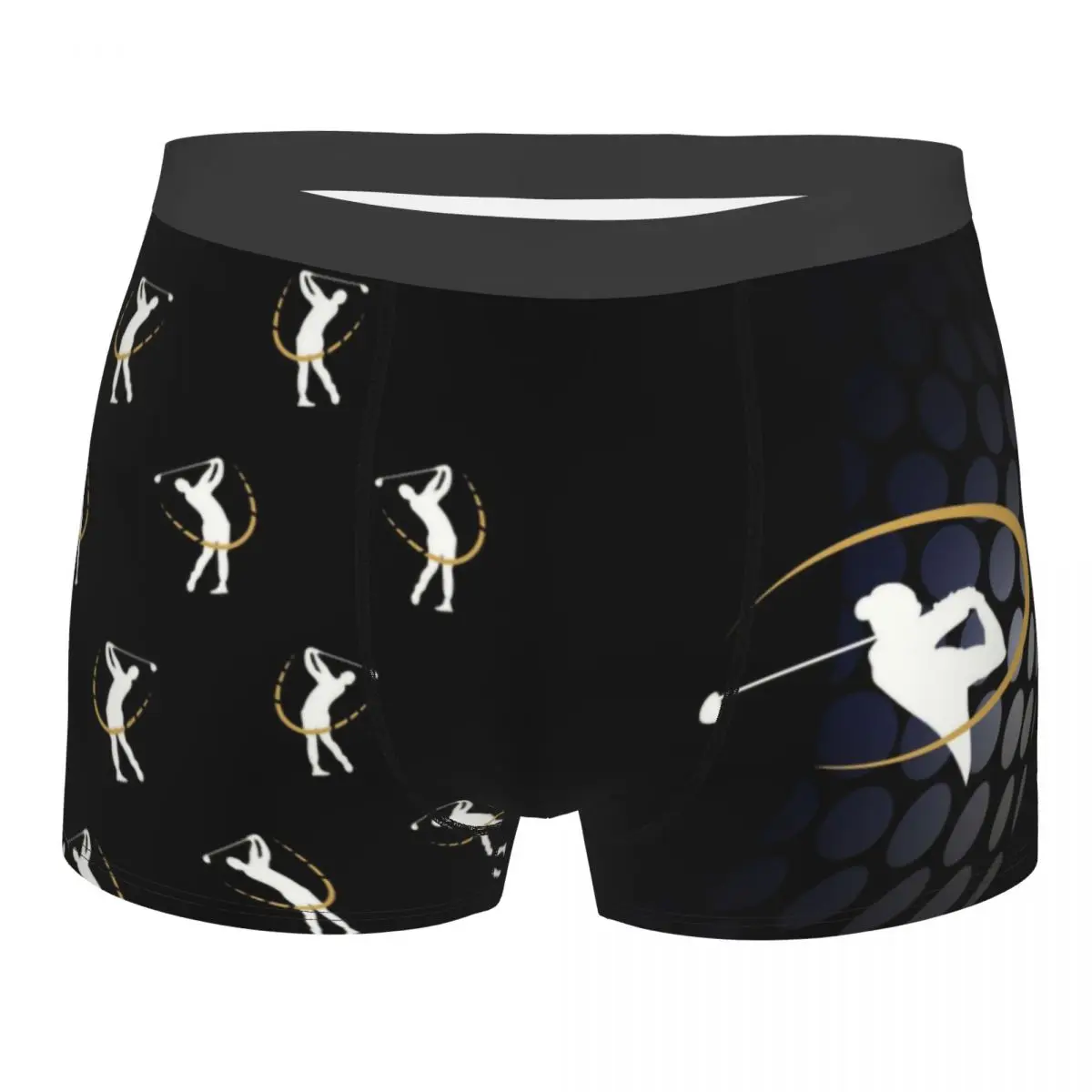 Golf Golfing Underwear Men Printed Custom Golfer Sport Boxer Briefs Shorts Panties Breathable Underpants