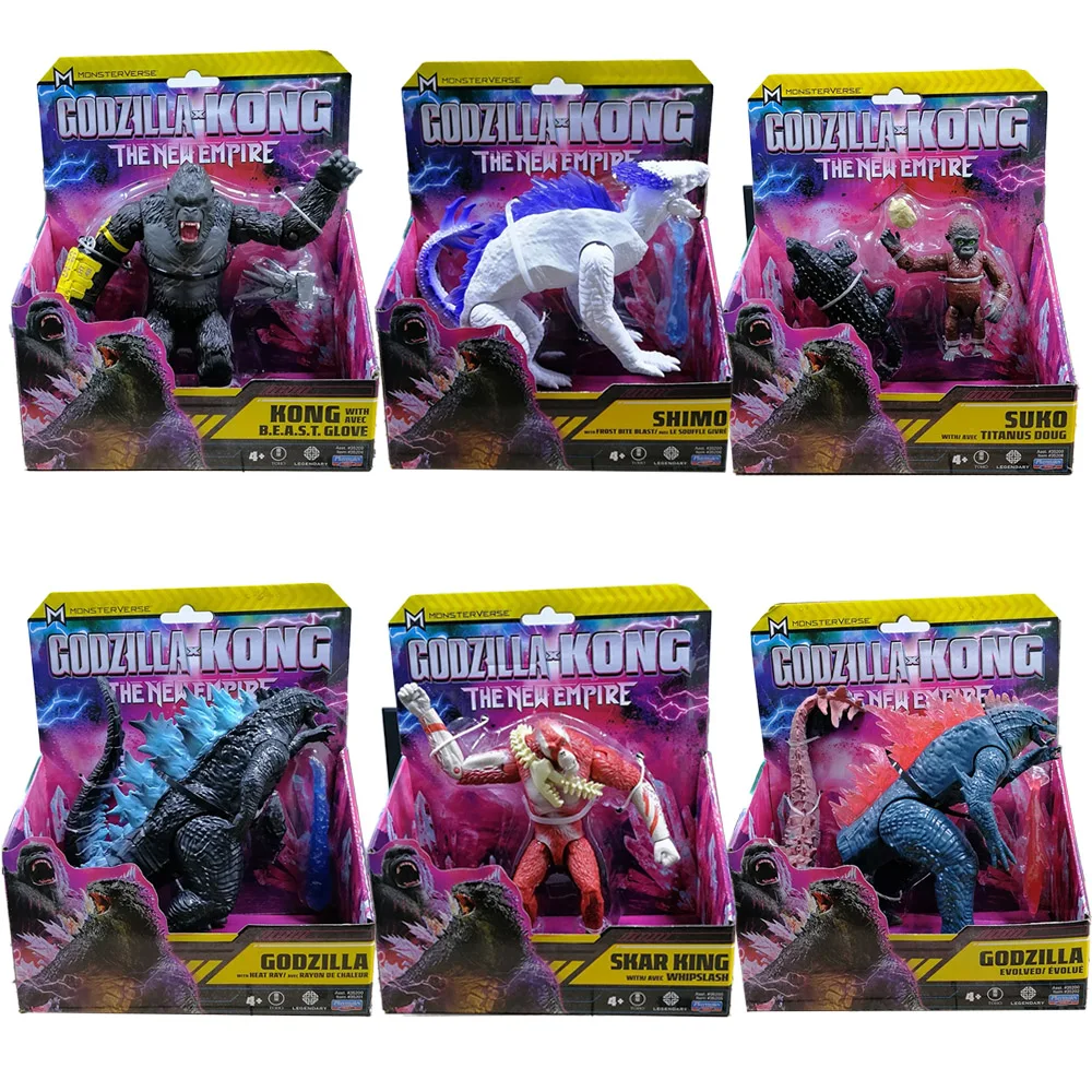 

Godzilla Vs Kong Gojira New Empire 2024 Joints Movable Doll Figures Model Boys Kids Birthday Gifts Collectible