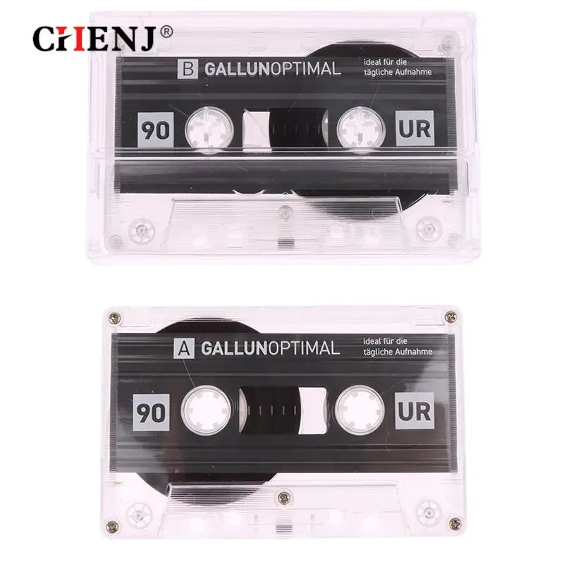 

1pc Blank Transparent Tape DIY Homemade Metal Reel To Reel Music Audio Standard Recording 90 Min Blank Transparent Cassette Tape