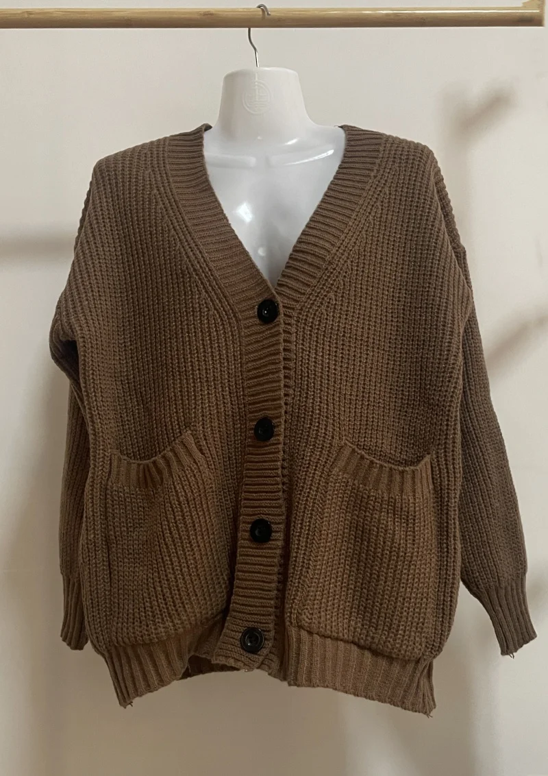Women's Cardigan Sweater Women Grey Beige Camel Knit Korean Style Popular Autumn Fashion Women's Clothing 2024 Trend Outerwear