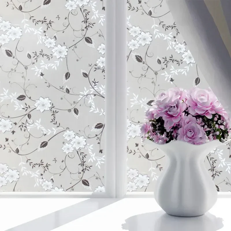 45x100cm Frosted Opaque Glass Window Films Self-adhesive Decorative Privacy Vinyl Stickers Anti UV for Home Decor window privacy film window film window sticker self adhesive vinyl