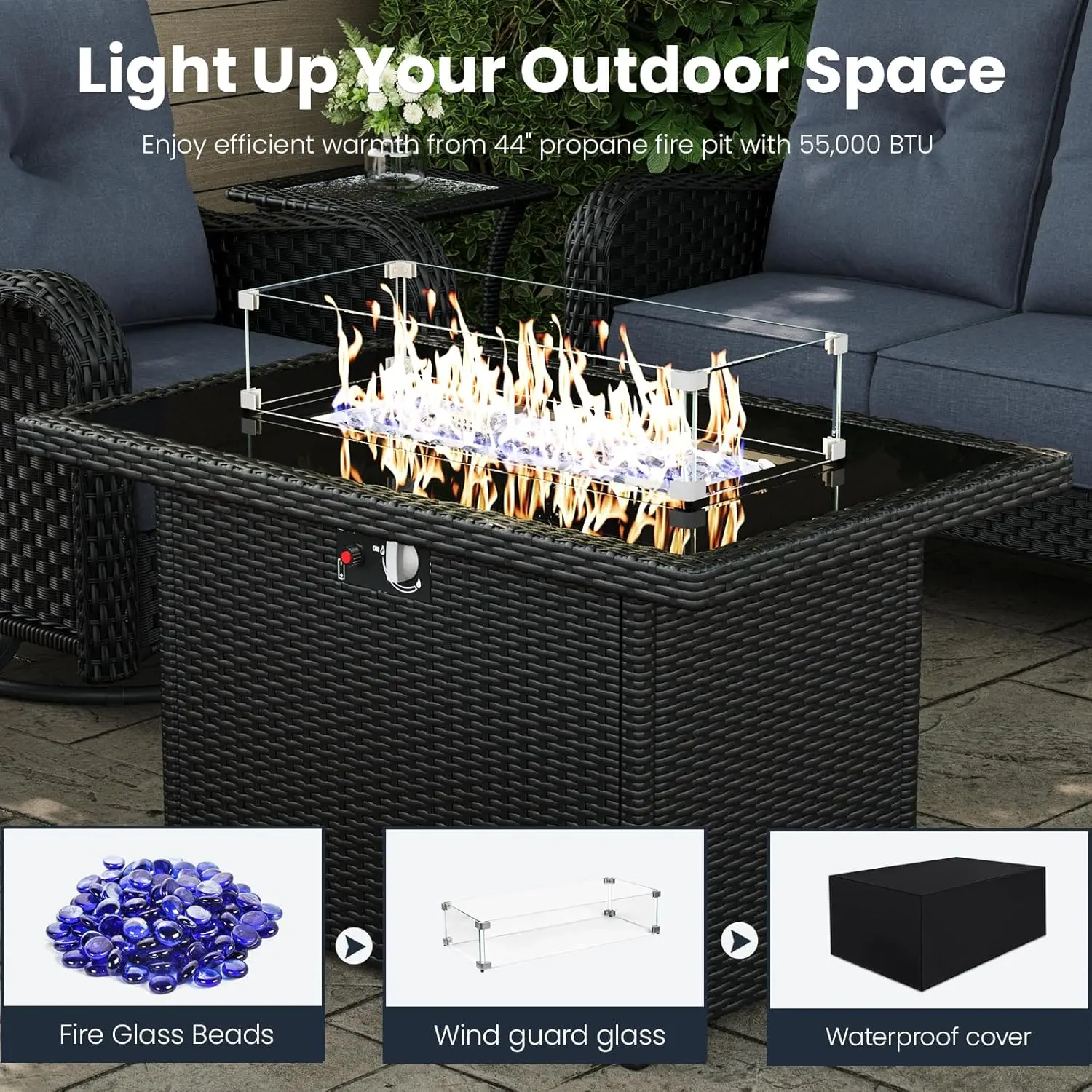 Furniture Sets with Rocking Swivel Chairs 6