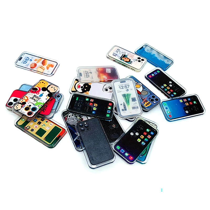 1/12 casa delle bambole mini modello di telefono cellulare casa delle bambole simulazione cellulare accessori per la decorazione della casa delle bambole giochi di imitazione giocattoli - immagine 2
