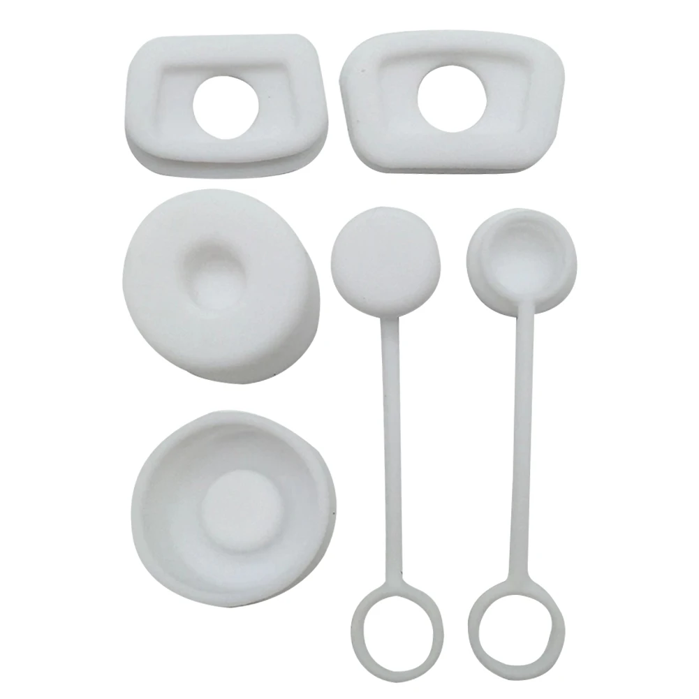 Silicone 6pcs Straw Cover Spill Stopper Reusable Straw Caps Stopper Washable Dustproof Environmentally Water Bottle Accessories